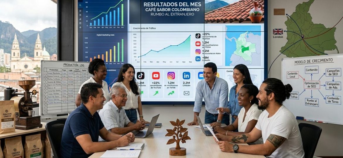 Pyme colombiana creciendo con marketing digital pymes Colombia